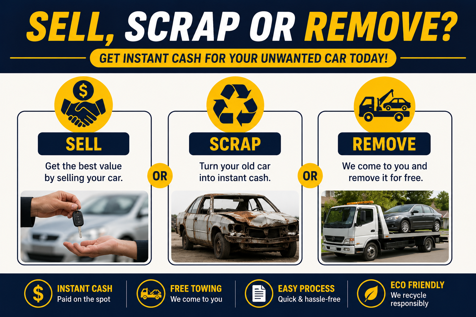 get rid of unwanted car